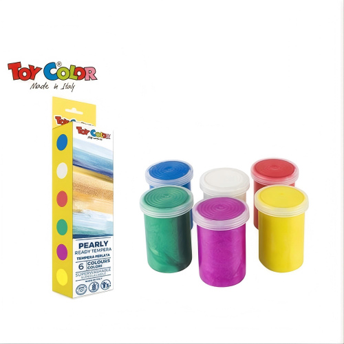 【ToyColour】 水粉顏料珠光色 25ml 6色 (PA-07) 